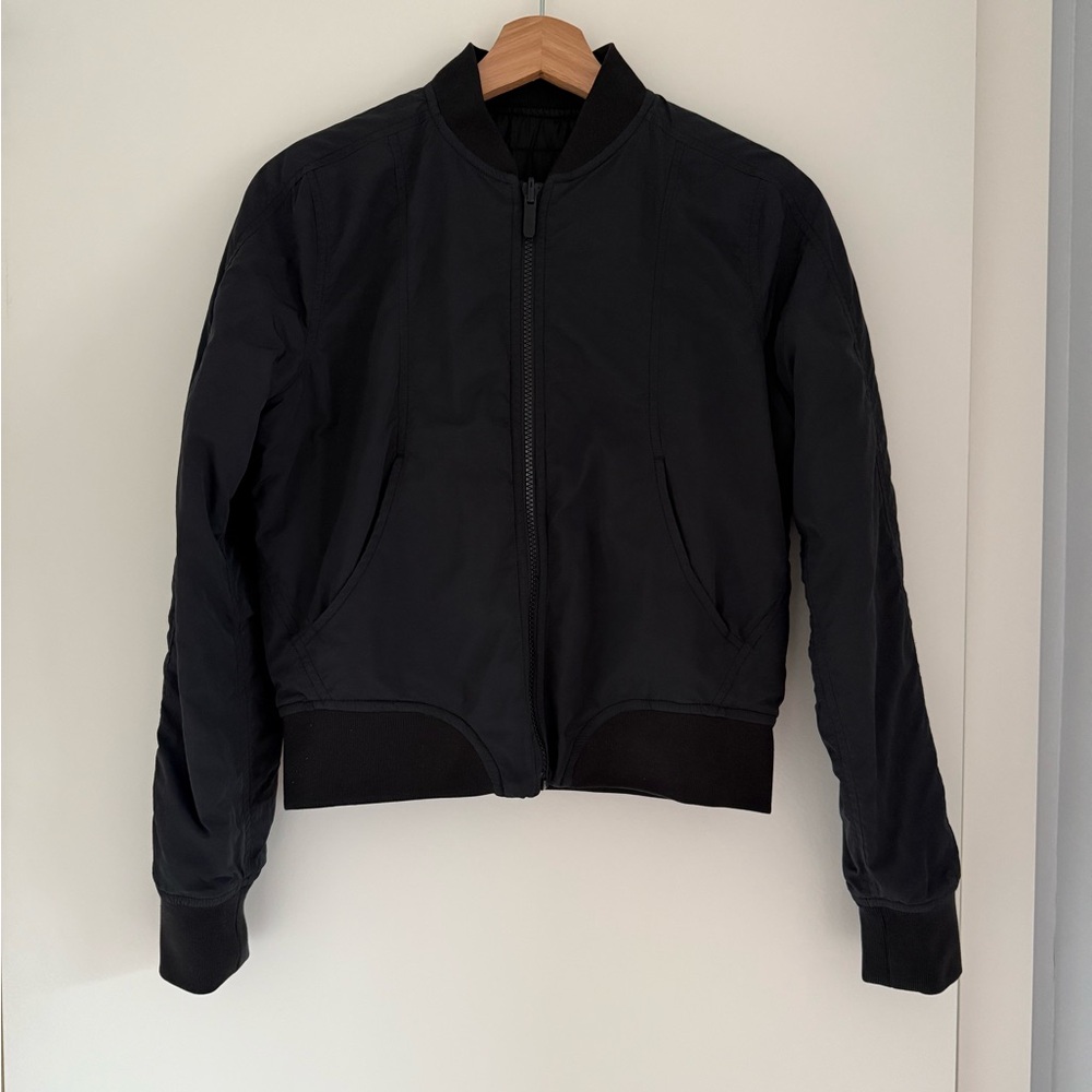 Lululemon Athletica Reversible Black Bomber Jacket